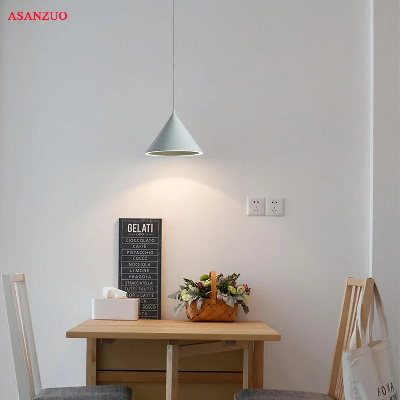 Afralia™ Nordic Macaron LED Pendant Lights for Living Room, Restaurant, Bar, Dining Table