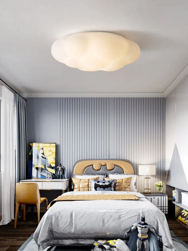 Afralia™ Modern Cloud Ceiling Lamp for Children's Warm Bedroom