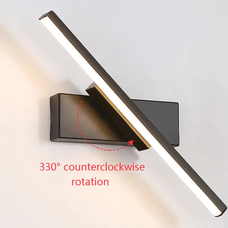 Afralia™ Adjustable LED Wall Sconce Modern Bedroom Lamp