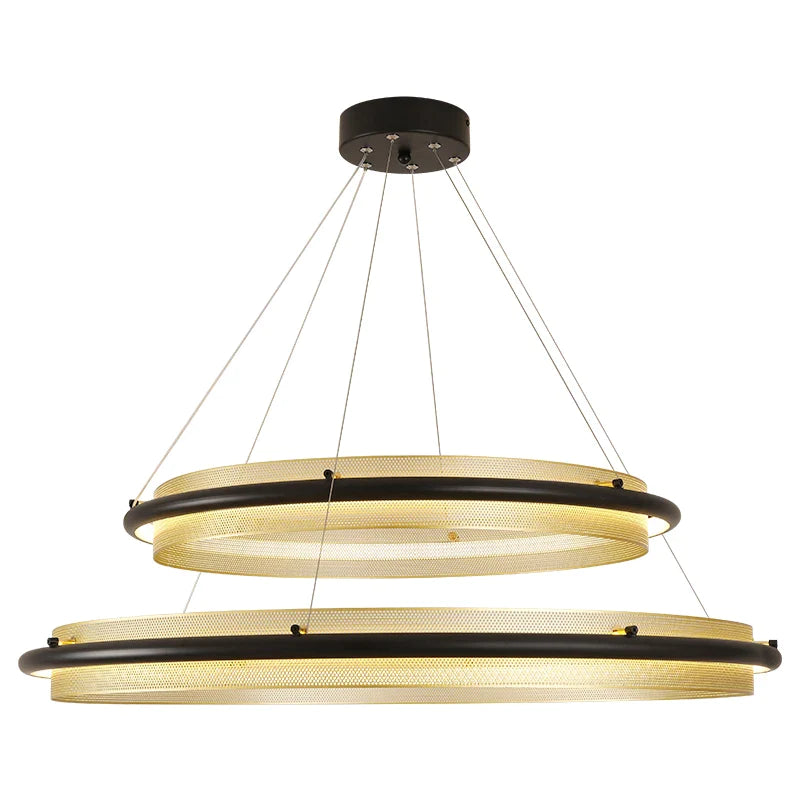 Afralia™ Honeycomb Round Pendant Light: Modern Nordic Style for Living Room and Dining Room