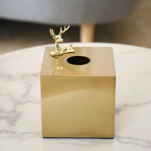 Afralia™ Metal Tissue Box: Elegant Storage for Living Room, Coffee Table, or Desktop