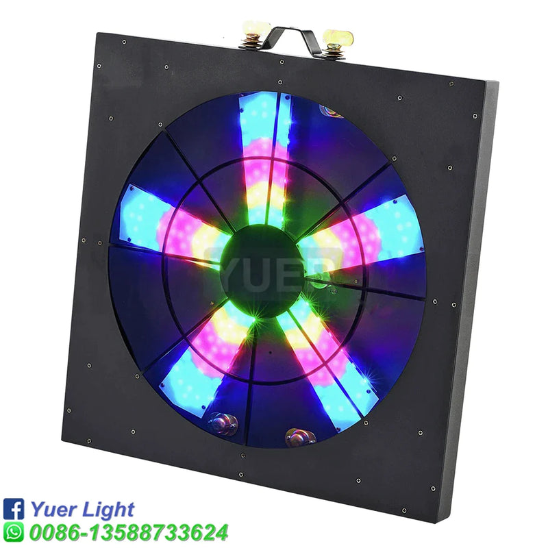 Afralia™ RGB 3IN1 LED Pixel Fan Spin Effect Light for DJ Disco Bar Party