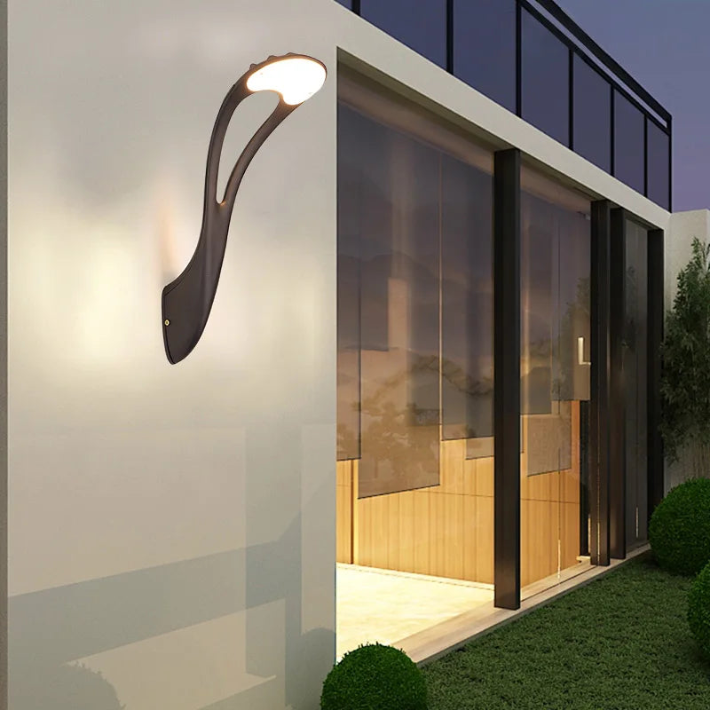 Afralia™ LED Outdoor Wall Lamp | Modern IP65 Waterproof Sconce for Garden, Balcony, Courtyard