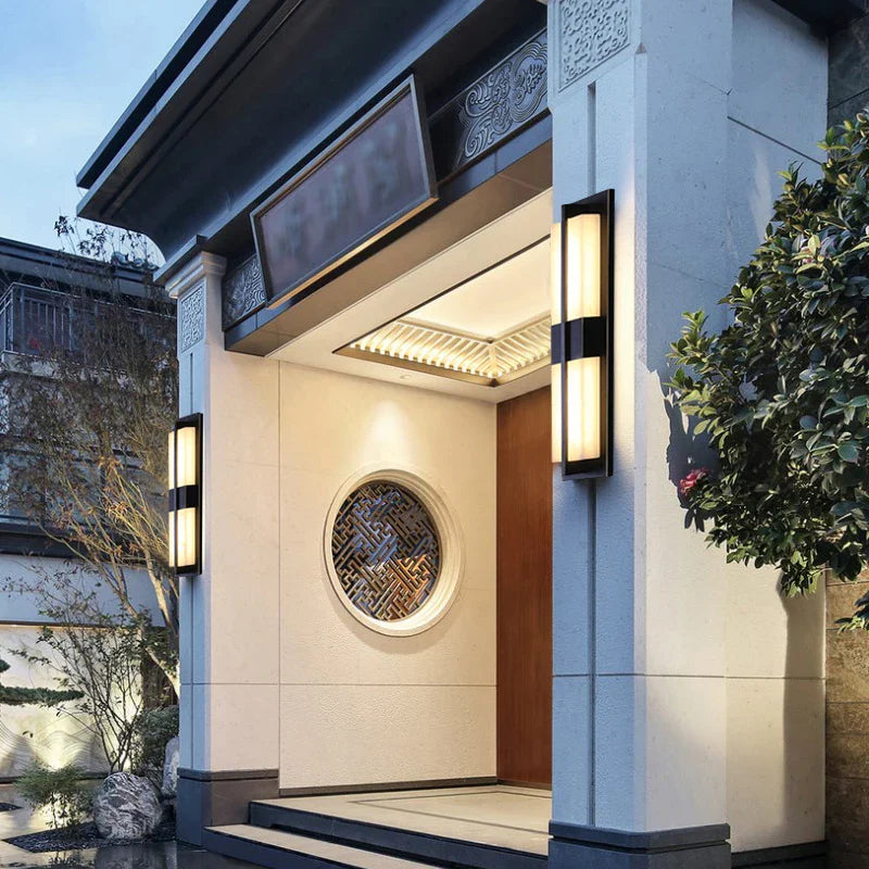 Afralia™ Outdoor Waterproof LED Wall Sconce Light for Garden, Porch, or Patio