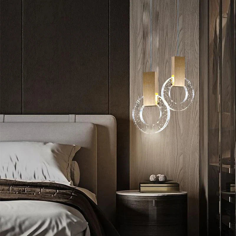 Afralia™ Gold Crystal Pendant Lights - Luxury Home Decor