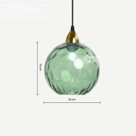 Afralia™ Modern Glass Ball E27 Pendant Lamps for Bedroom Restaurant Chandelier Living Room