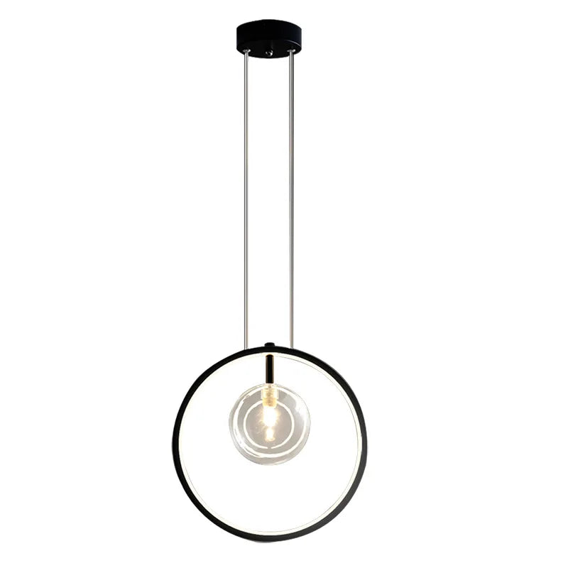 Afralia™ Nordic Glass Ball Chandelier for Staircase, Bar, and Bedroom