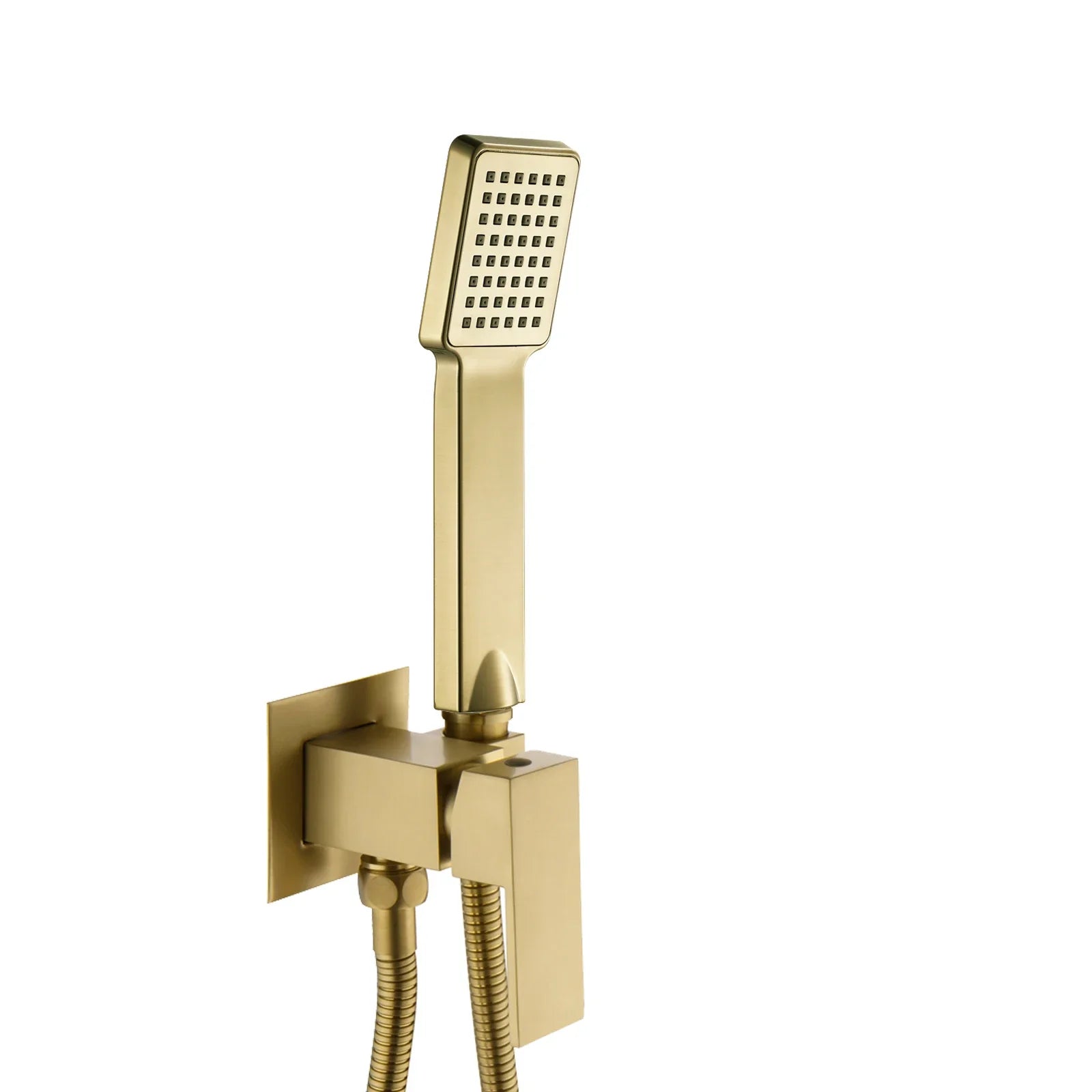 Afralia™ Hand Bidet Sprayer Kit Brushed Gold Shattaf Shower Head Copper Valve