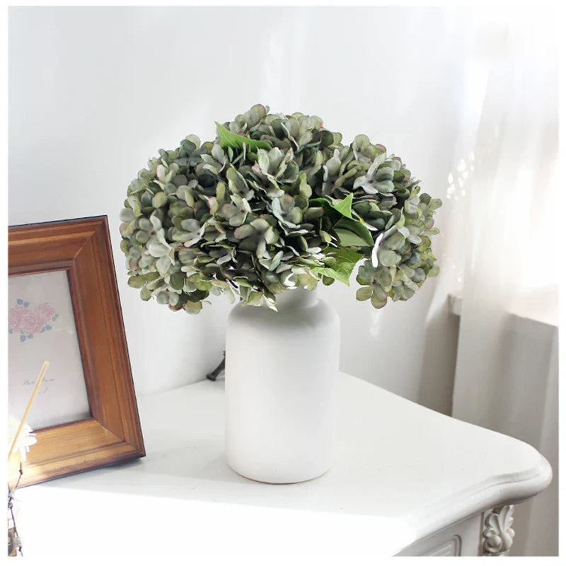 Afralia™ Silk Hydrangea Wedding Decor Single Bouquet DIY Flower Arrangement