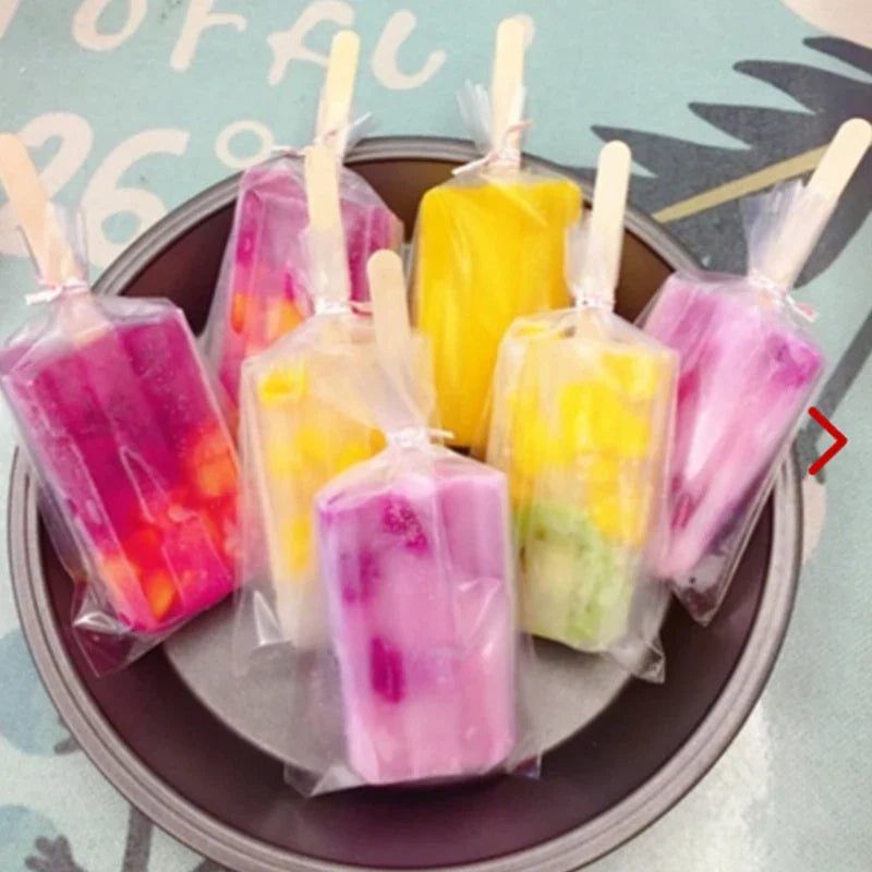 Afralia™ Ice Cream Bags: Transparent Popsicle Storage for Frozen Treats & Snacks