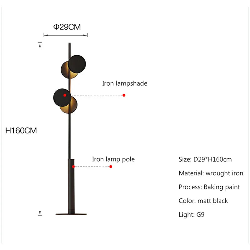 Afralia™ Nordic Black Floor Lamp: Minimalist Designer Art for Living Room, Bedroom & Studio