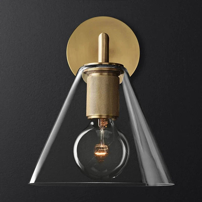 Nordic Designer Glass Wall Lamps for Bedroom by Afralia™