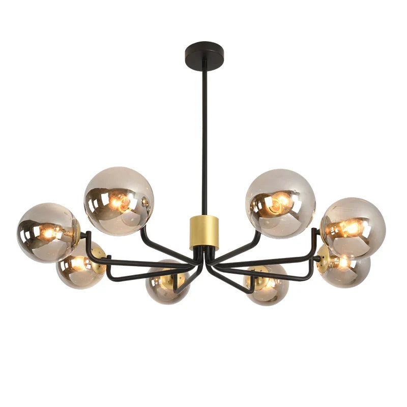 Afralia™ Nordic LED Bubble Chandelier with 6 Edison Lights