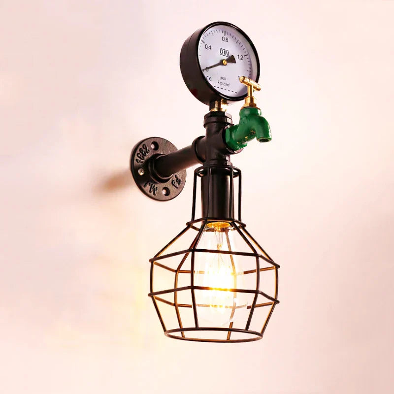 Afralia™ Industrial Retro Wall Light: Steam Punk Lighting Fixtures for Home Decor