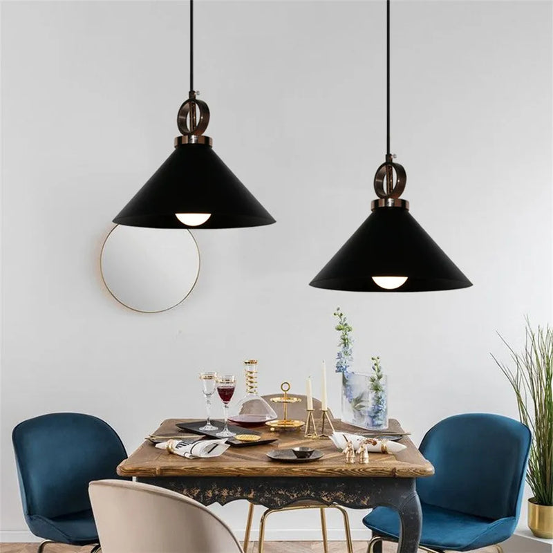 Afralia™ Industrial Iron Pendant Lights for Home and Retail Spaces