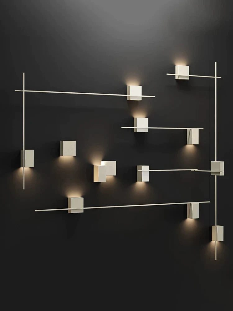 Afralia™ Modern Designer Wall Lamp Strip Light for Living Room & Hotel Aisle