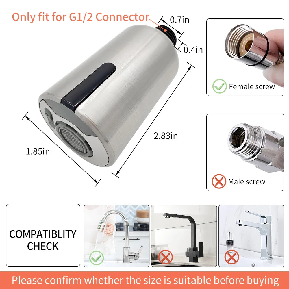 Afralia™ Intelligent Faucet Sensor Mixer for Bathroom Kitchen - Water-Saving Red Light Adapter