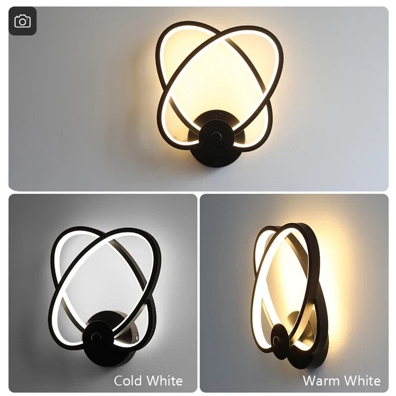 Afralia™ Modern LED Wall Lamp for Indoor Living Room Decor & Bedroom Lighting