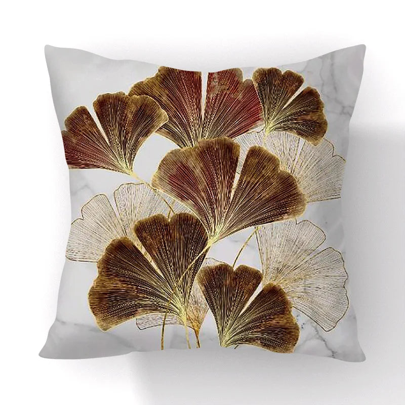 Afralia™ Big Leaves Cushion Covers - Nordic Simple Decorative Pillows for Living Room