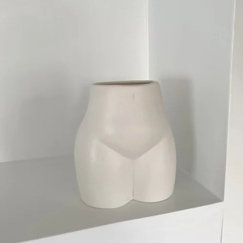 Afralia™ Abstract Human Body Vase - Ceramic Half-length Home Decoration