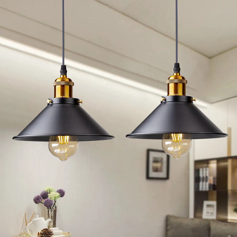 Afralia™ Retro Pendant Light for Home Kitchen Dining Bedroom E27