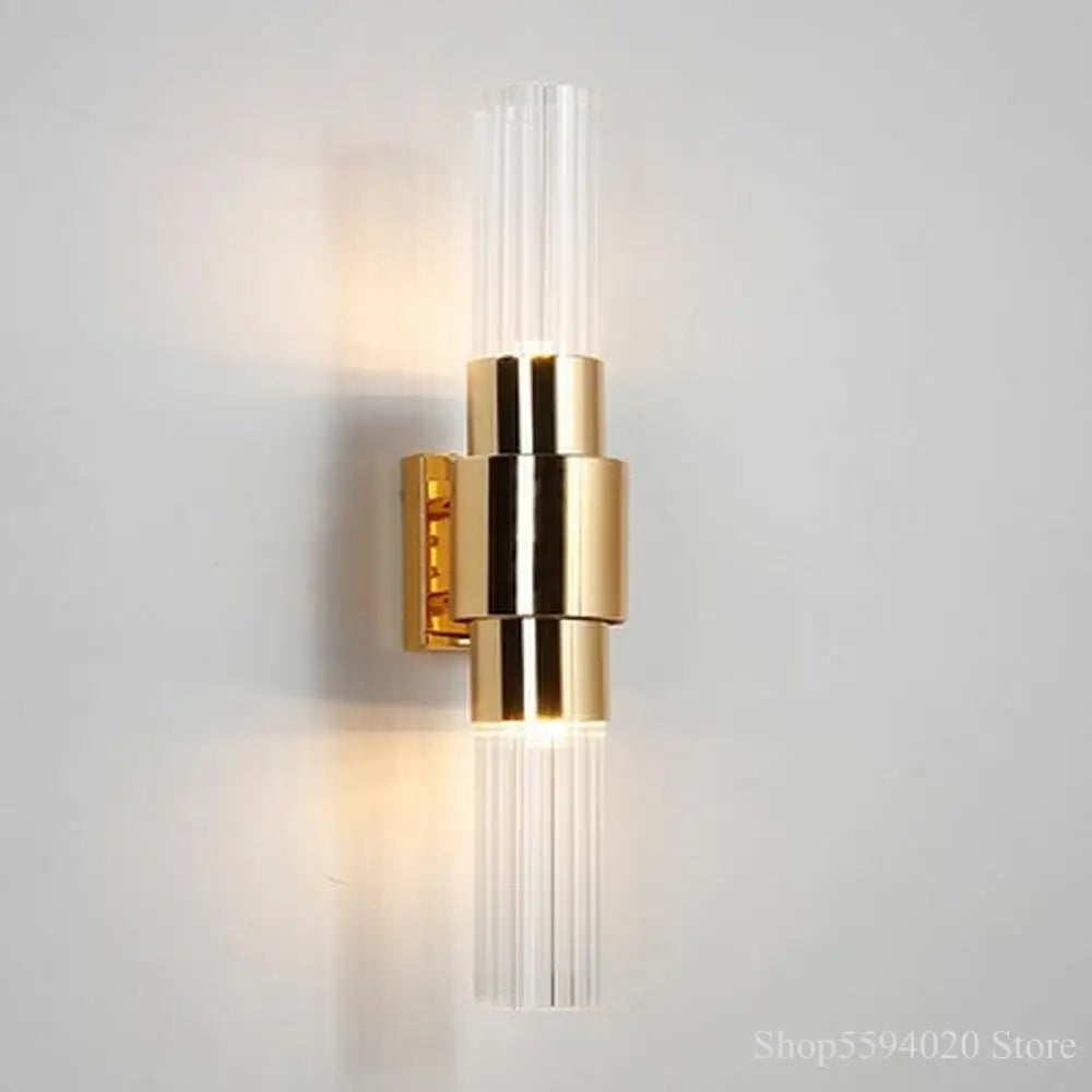 Afralia™ Iron Glass Lamps: Modern Nordic Wall Sconce Light Fixture for Living Room, Bedroom, Stairway