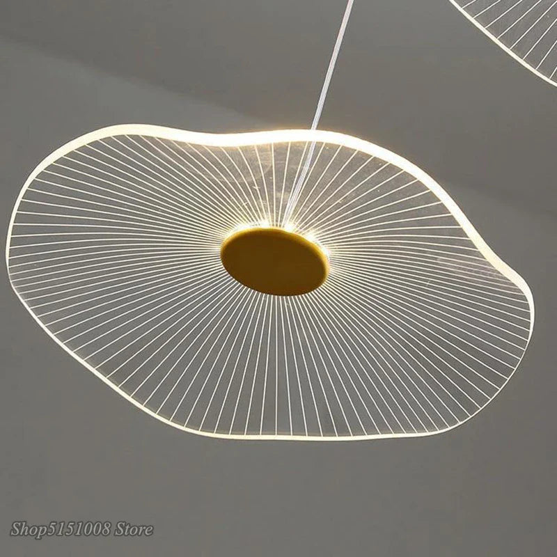 Afralia™ Lotus Leaf Chandelier: Modern Luxury Acrylic LED Hanging Lamp for Villa, Hotel, Living Room