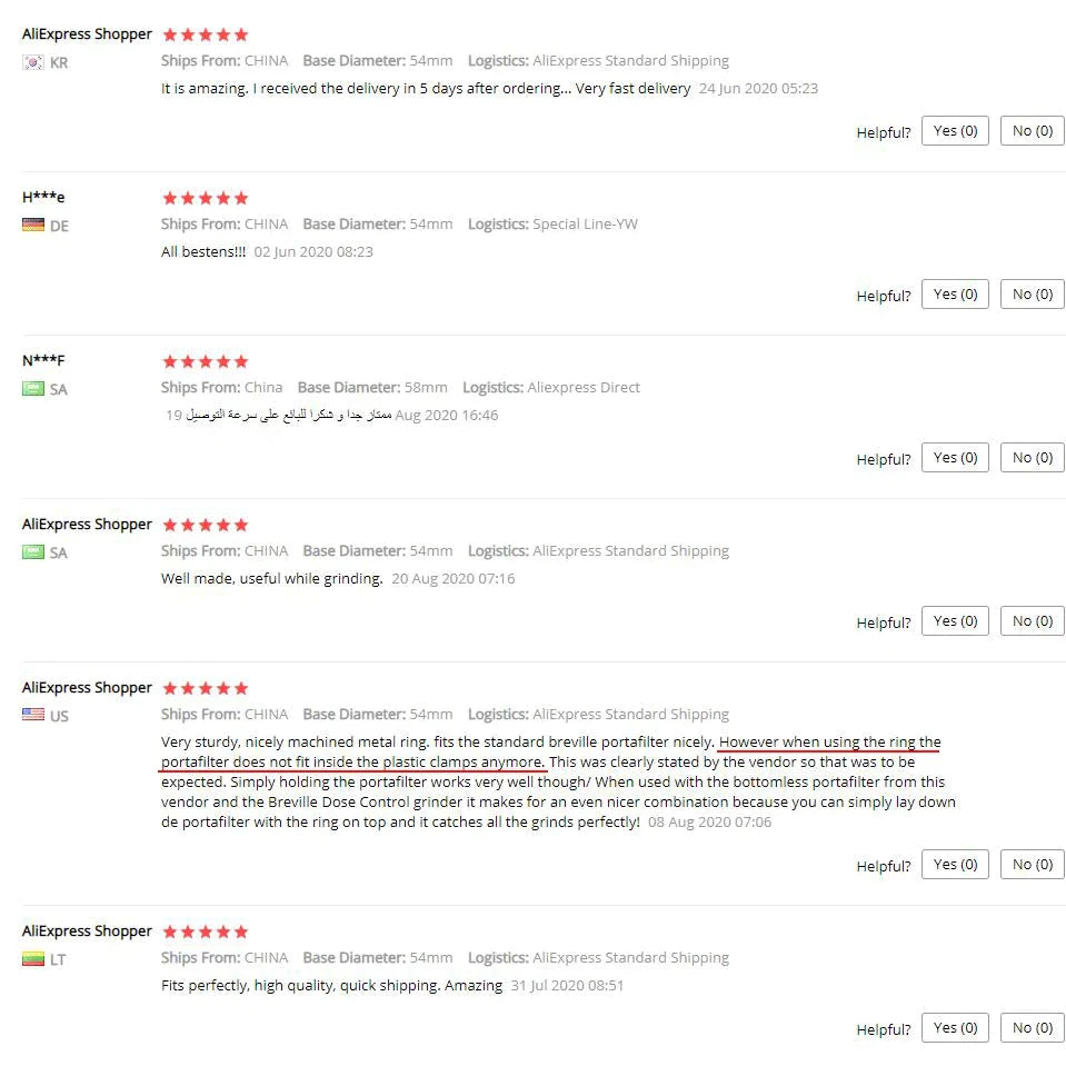 Afralia™ Stainless Steel Espresso Dosing Funnel for 54mm Breville Portafilter