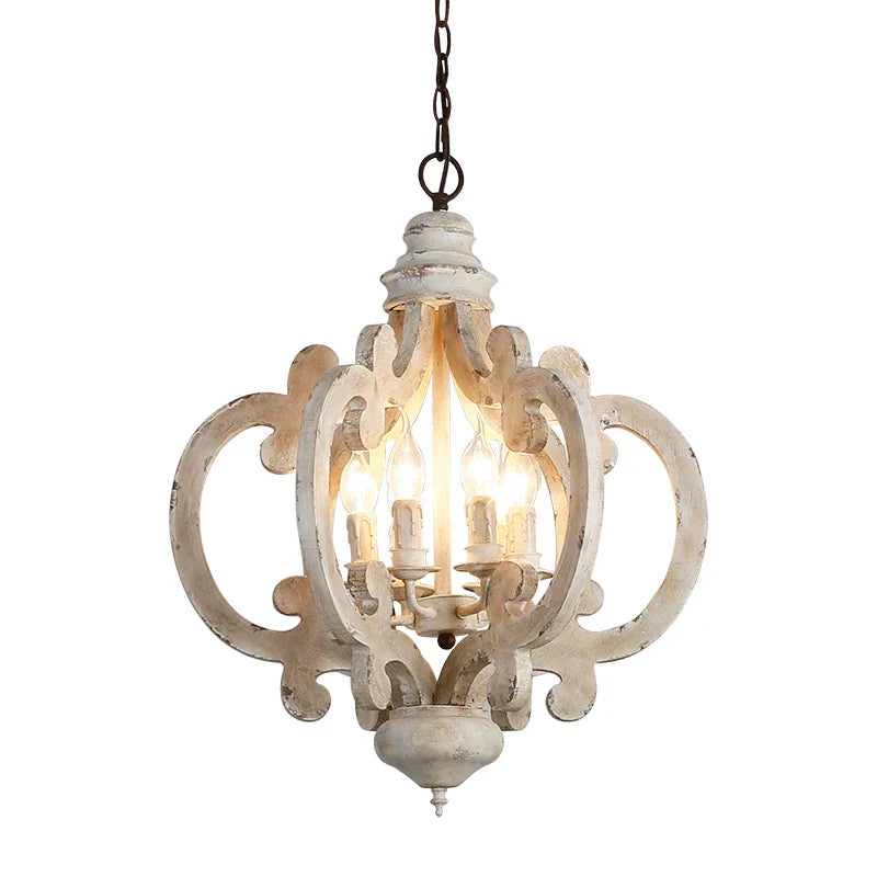 Afralia™ Modern White Chandelier for Baby Room Nursery, Kids Bedroom, Hallway