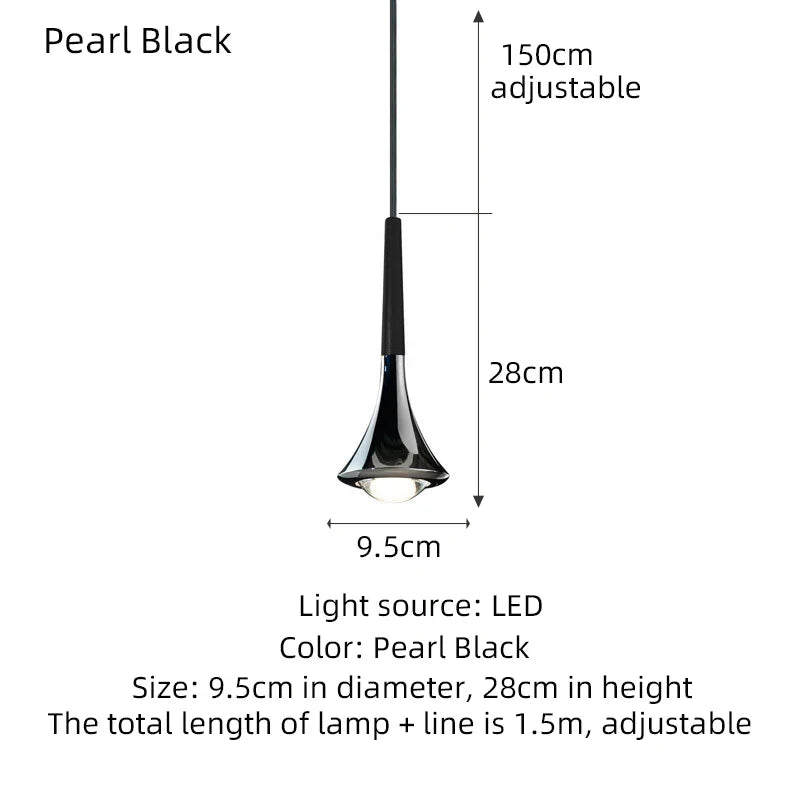 Afralia™ Rain Chrome Pendant Light for Dining Room Minimalism Decor Kitchen Loft