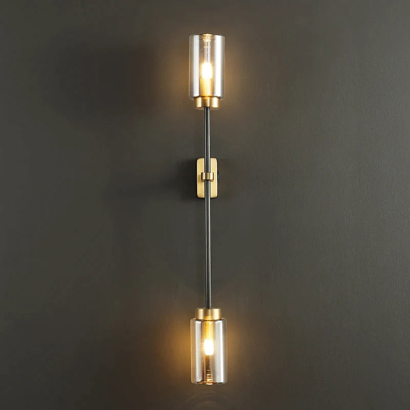 Afralia™ Postmodern Copper Wall Light for Luxury Living Room Decor