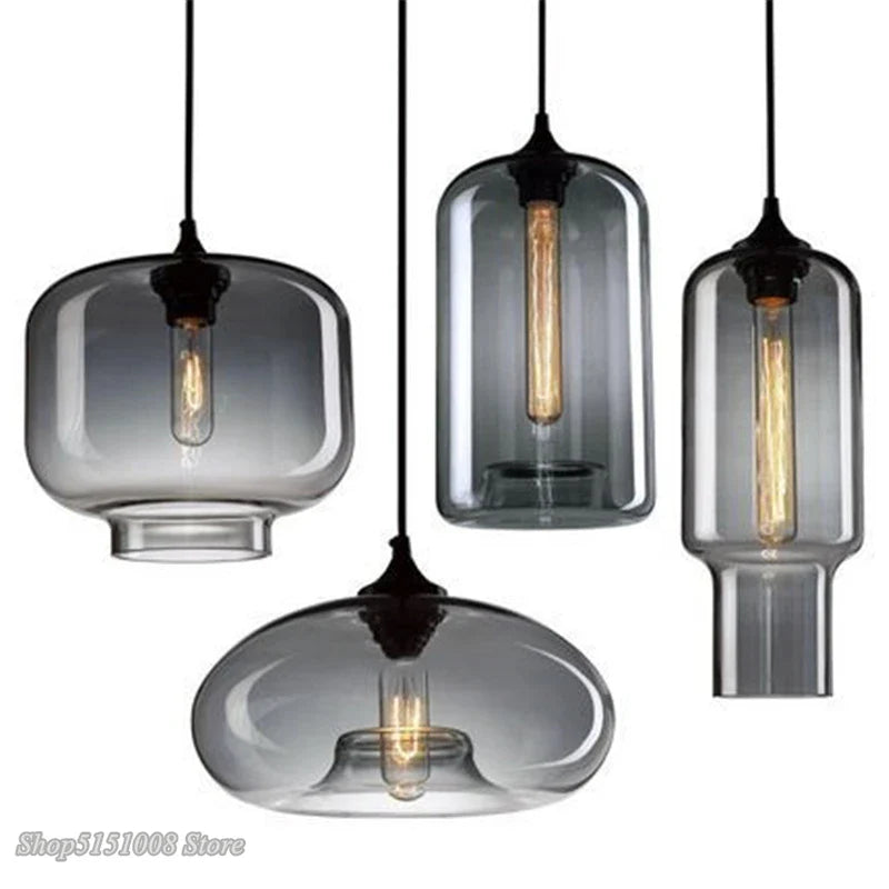 Afralia™ Glass Pendant Light Scandinavian Creative Hanging Lamp Modern Decor Lighting