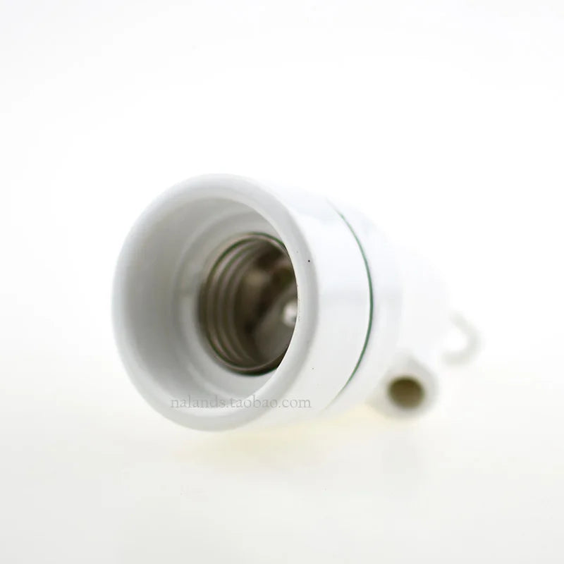 Afralia™ Ceramic E27 Socket Lamp Holder with Waterproof Hook - 110-220V Bulb Fitting