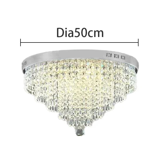 Afralia™ Crystal Chandelier Ceiling Lamp - Entrance Kitchen Chandeliers Fixtures Home Decor
