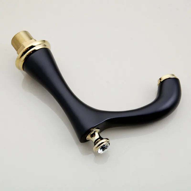 Afralia™ Matte Black Bathroom Faucet Set with 2 Handles for Bathtub and Basin