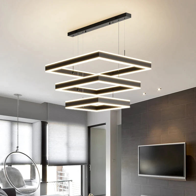 Afralia™ Large Chandelier: Nordic Loft Staircase Pendant Light