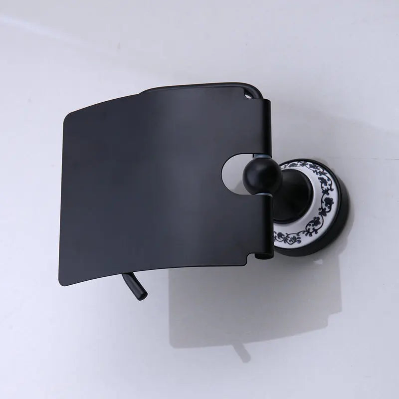 Afralia™ Swivel Wall Mount Toilet Paper Holder in Oil Rubbed Black Bronze
