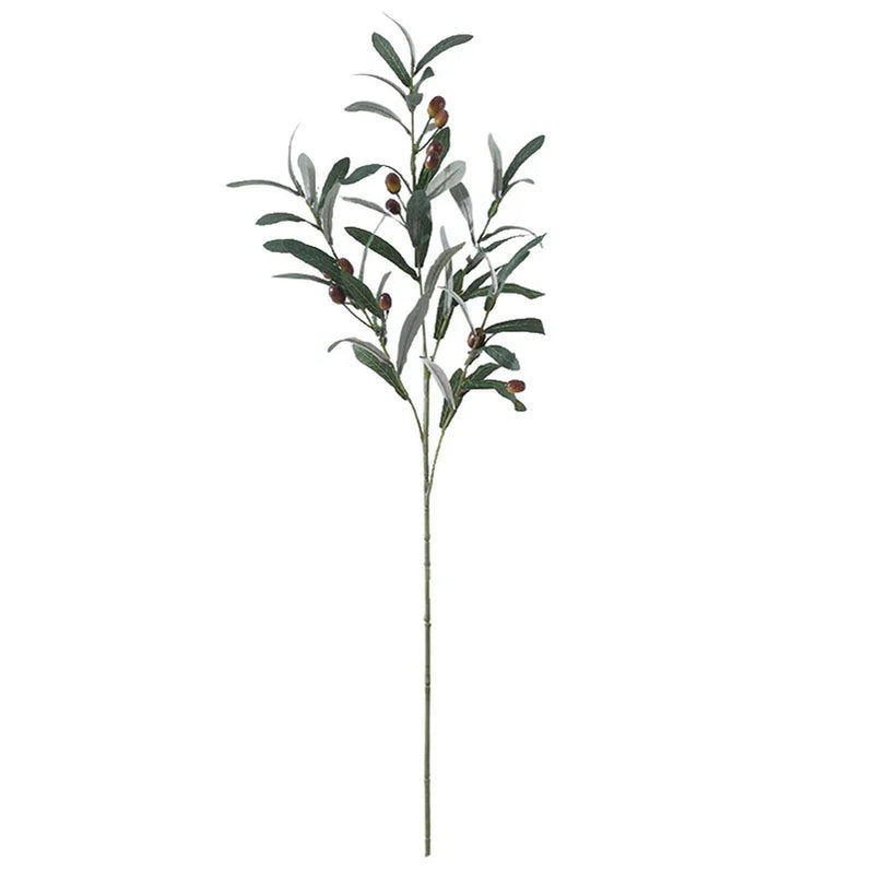 Afralia™ Olive Green Leaves Tree Branches Artificial Plants Home Wedding Decor Silk Flowers