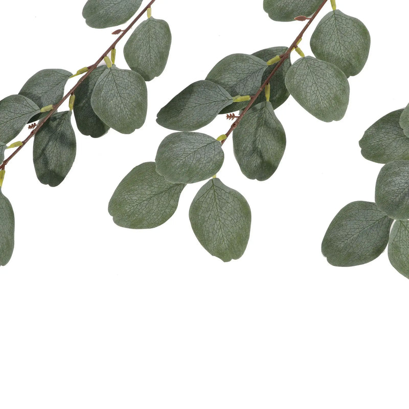 Afralia™ Silk-Leaf Eucalyptus Green Wedding Decoration Wreath Craft Plant Artificial Flower