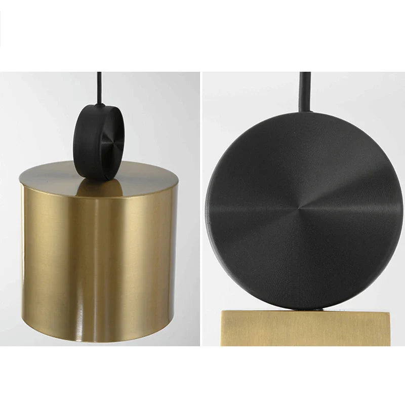 Afralia™ Golden LED Pendant Light for Dining Room, Living Room, Bedroom, and More