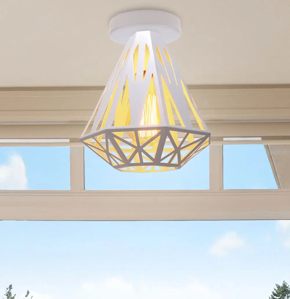 Afralia™ Nordic Industrial LED Ceiling Lights for Home Bedroom Living Room Kitchen