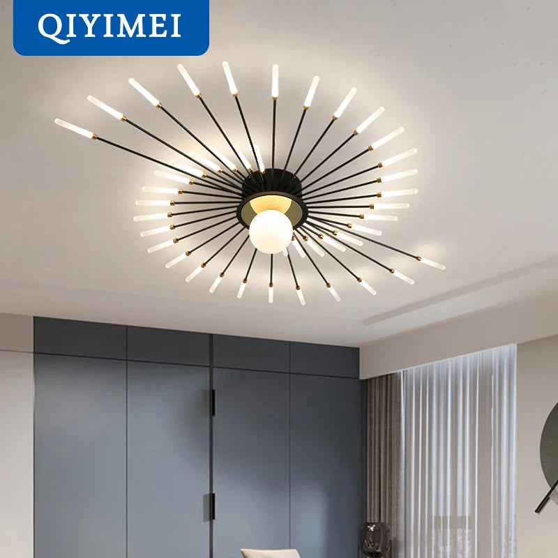 Afralia™ Modern Chandelier Lights for Home Decor and Lighting in Foyer, Study, Bedroom, Kitchen & Living Room