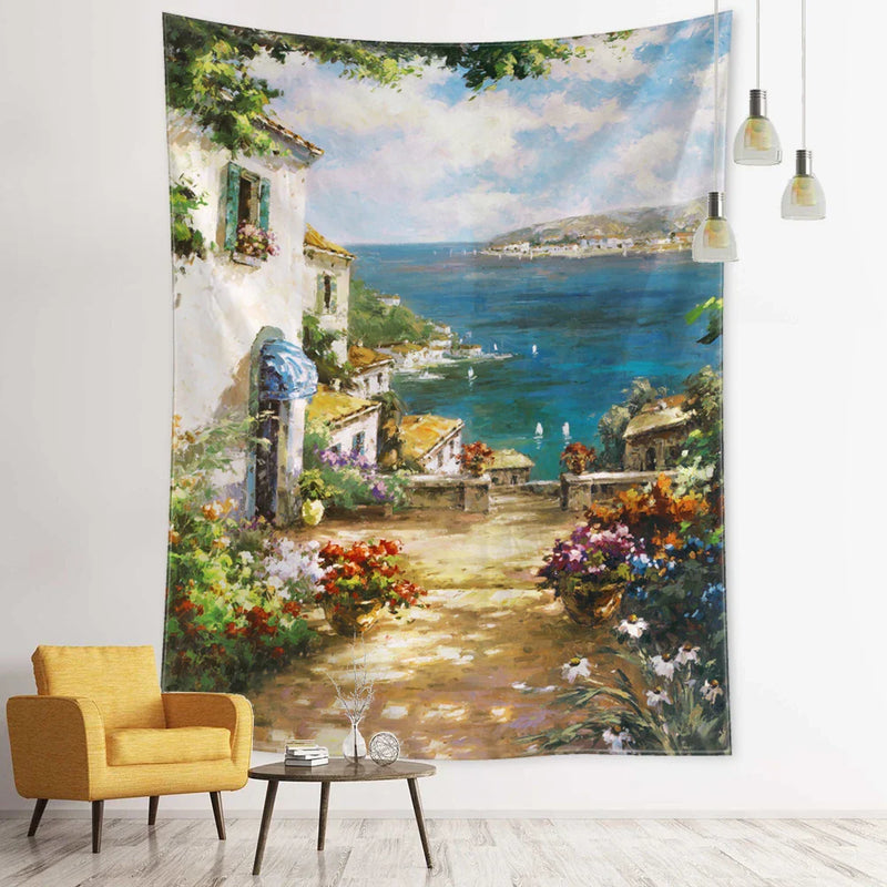 Afralia™ Forest Tapestry - 3D Printed Polyester Wall Hanging for Bohemian Home Decor