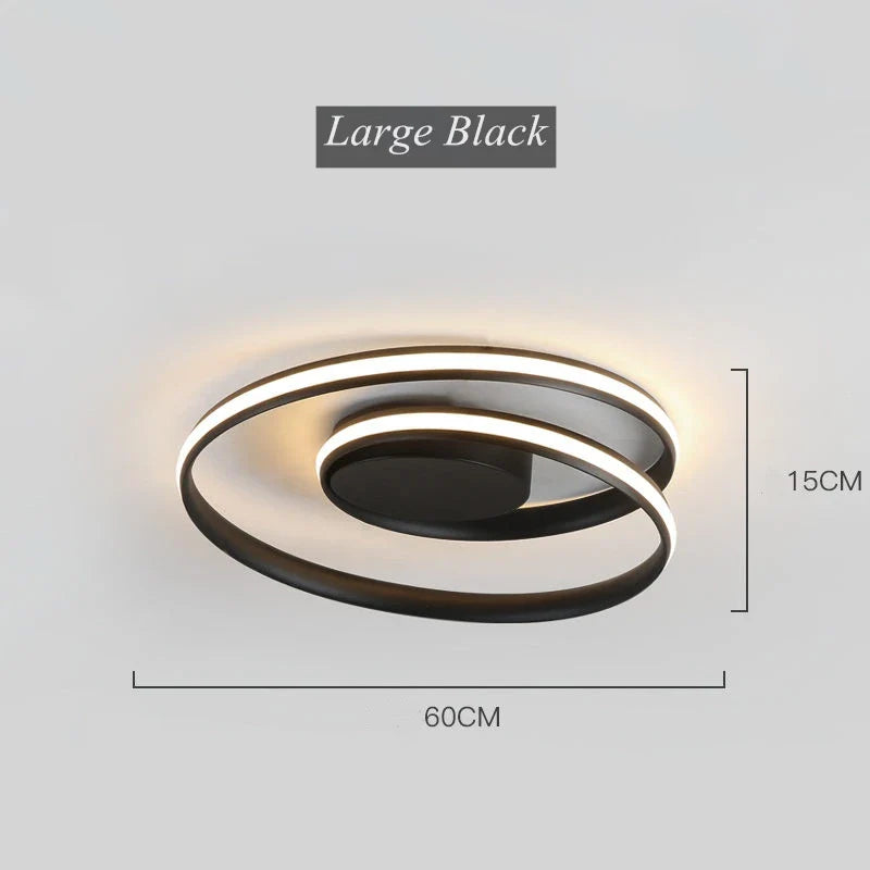 Spiral Acrylic LED Chandelier Ceiling Light by Afralia™ for Living Room Dining Hallway