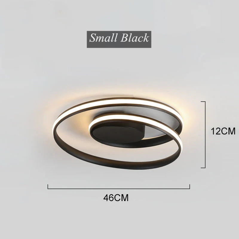 Spiral Acrylic LED Chandelier Ceiling Light by Afralia™ for Living Room Dining Hallway