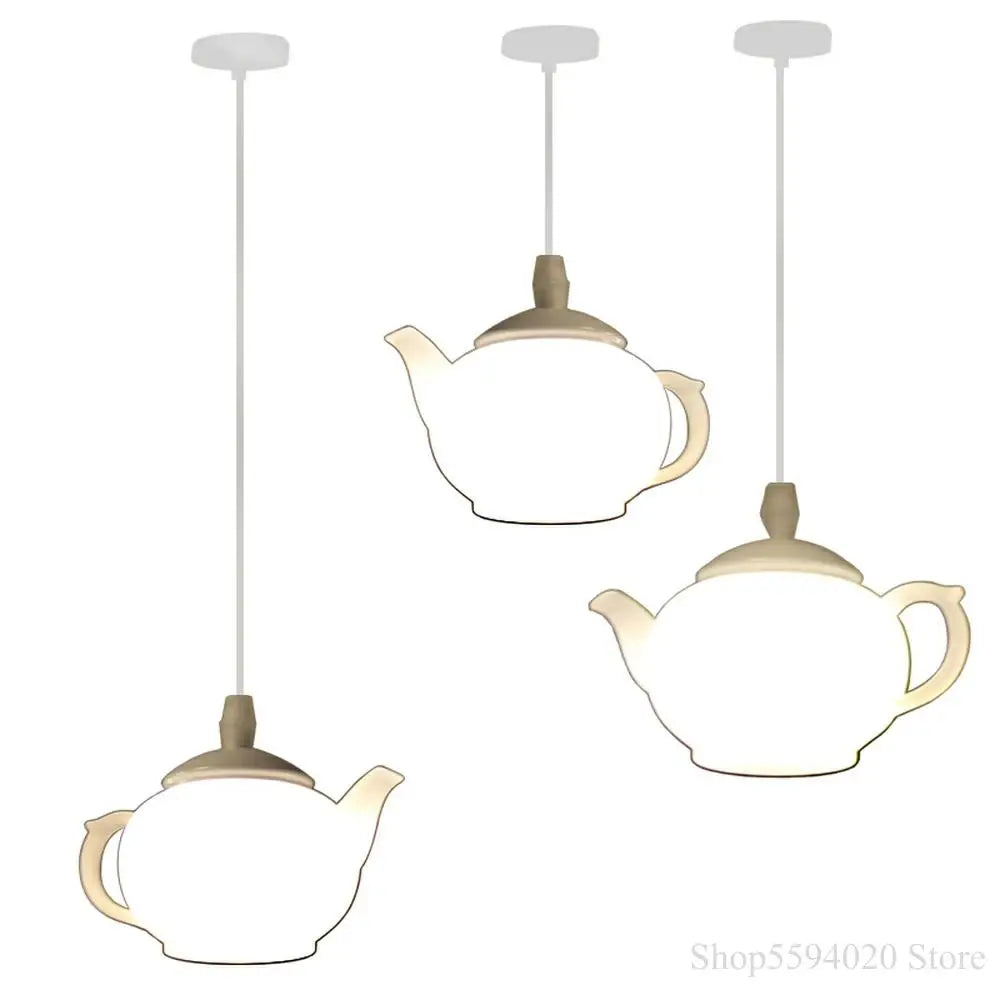 Afralia™ Postmodern Teapot Chandelier Triple Kitchen Hanging Lights