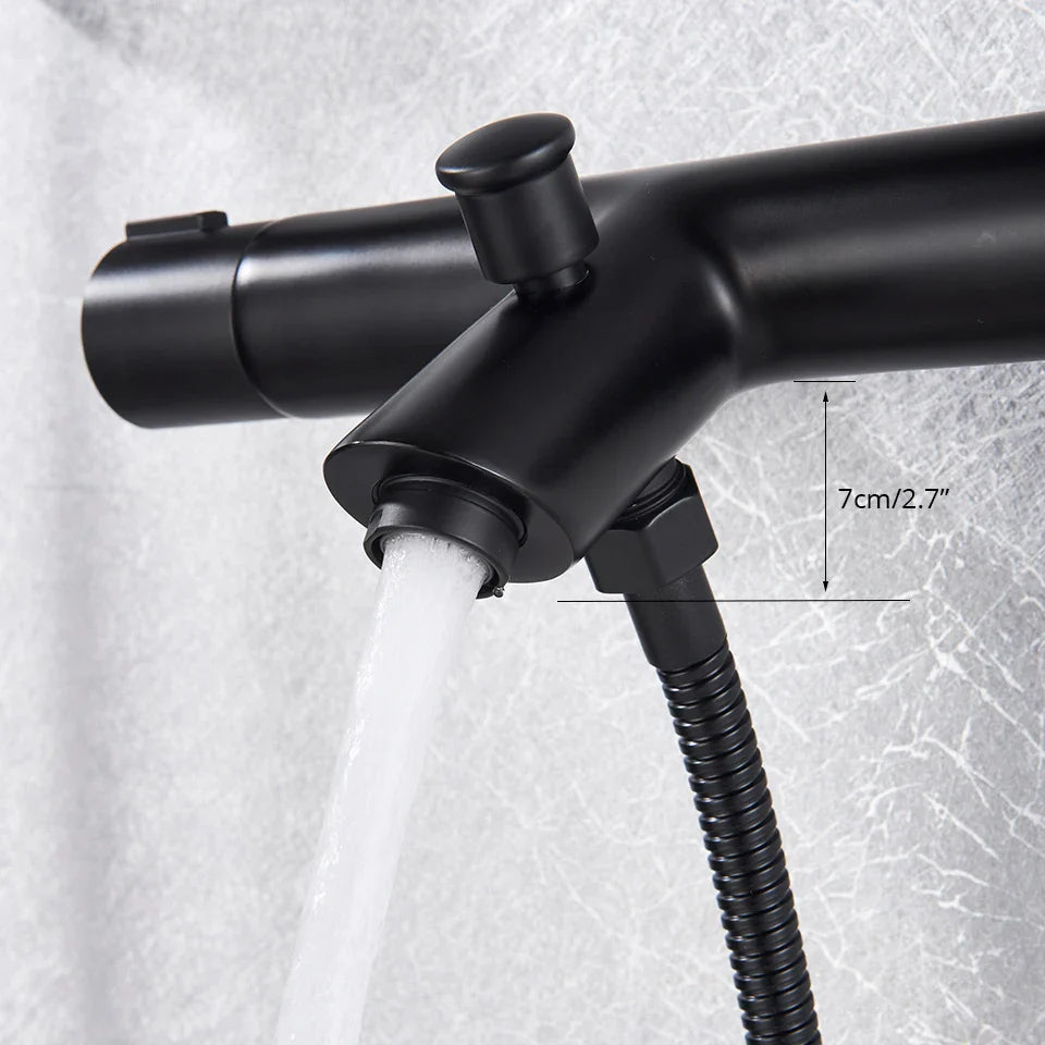 Afralia™ Thermostatic Shower Bath Mixer Set - Hot Cold Water Bathroom Mixer Valve