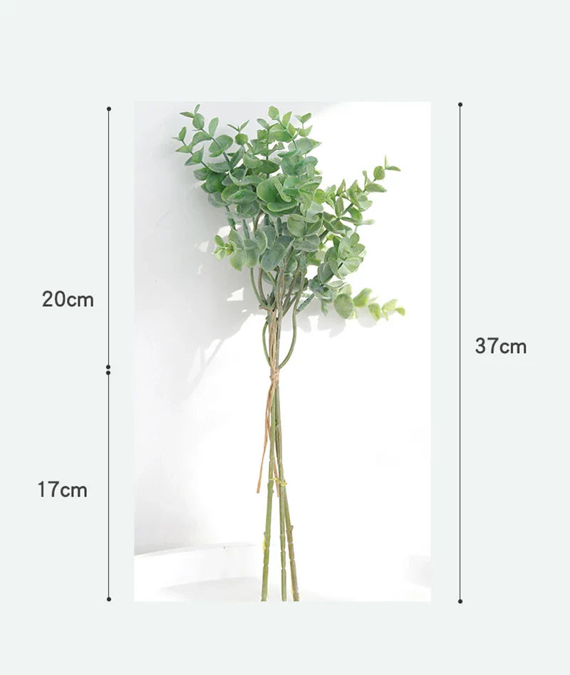 Afralia™ Eucalyptus Leaves Artificial Tree Branch Bouquet Home Decor