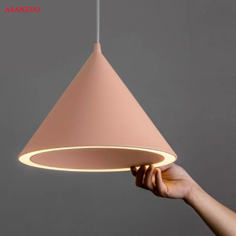 Afralia™ Nordic Macaron LED Pendant Lights for Living Room, Restaurant, Bar, Dining Table