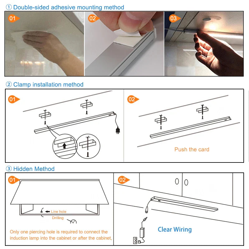 Afralia™ USB LED Desk Lamp with Motion Sensor for Study Room and Kitchen